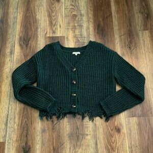 Dark green sweater